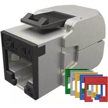SOLARIX keystone jack Cat.5E STP sem ferramentas, RJ45, branco