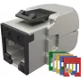 SOLARIX keystone jack Cat.5E STP sem ferramentas, RJ45, branco