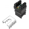 Tomada keystone SOLARIX Cat.6 UTP RJ45 sem ferramentas, preta