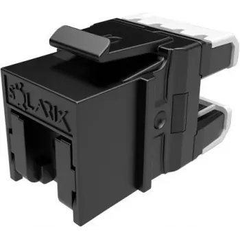 Tomada keystone SOLARIX Cat.6 UTP RJ45 sem ferramentas, preta