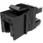 Tomada keystone SOLARIX Cat.6 UTP RJ45 sem ferramentas, preta