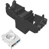 SOLARIX Módulo Keystone Cat.6 UTP RJ45 Tool-Free, Preto (RAL 9005)