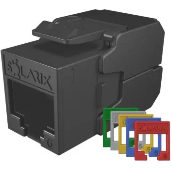 SOLARIX Módulo Keystone Cat.6 UTP RJ45 Tool-Free, Preto (RAL 9005)