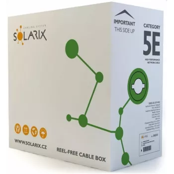 Solarix Cabo de Instalação CAT5e UTP PVC 305 m Caixa SXKD-5E-UTP-PVC