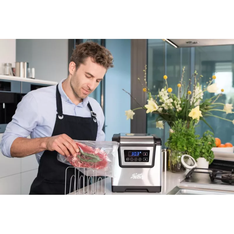 Solis Chamber Vac Pro (Type 5702) Seladora a vácuo de câmara S0136, 950 mbar, 350 W, Aço inoxidável