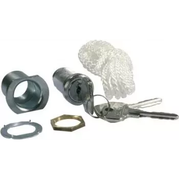 Somfy Desbloqueio de emergência 2400658 Conjunto de desbloqueio de emergência com fechadura de chave para portões de garagem e estores