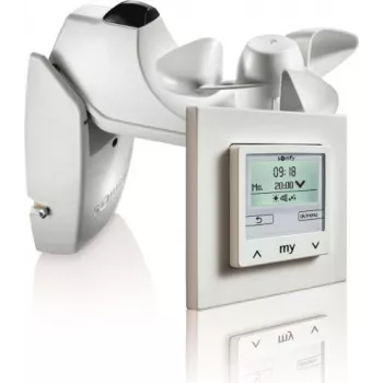 Somfy Soliris Smoove Uno Pure White Kit com sensor de vento/sol e moldura 1818318