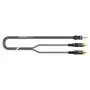 Cabo de áudio simétrico patch Sommer Cable SC-Onyx 0,25 mm² 1 m preto