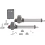 SOMMER CABLE twist M S3 Conjunto Motor de portão de batente giratório de 2 folhas 868,95 MHz Preto com fonte de alimentação Schuko