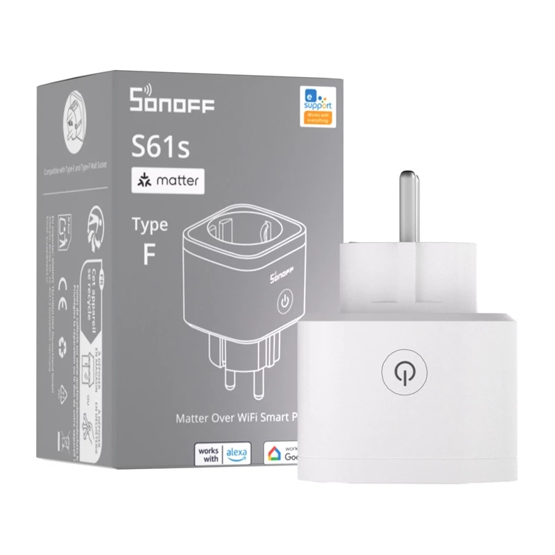 Tomada exterior Matter via Wi-Fi SONOFF S61s