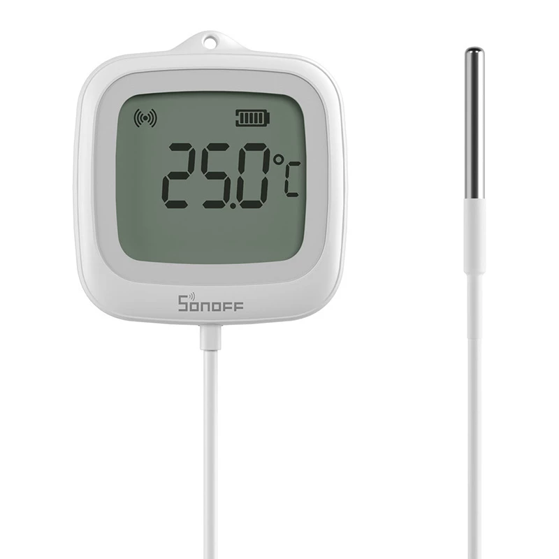 Sonoff SNZB-02LD Sensor de temperatura LCD Zigbee 3.0 com sonda externa