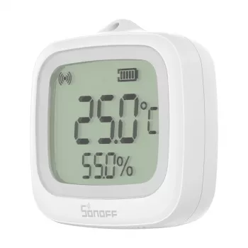 Sensor de temperatura e humidade ZigBee com LCD SONOFF SNZB-02WD