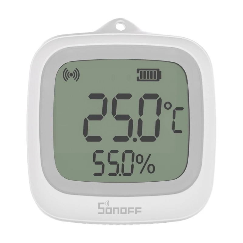 Sensor de temperatura e humidade ZigBee com LCD SONOFF SNZB-02WD