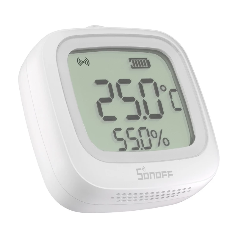 Sensor de temperatura e humidade ZigBee com LCD SONOFF SNZB-02WD