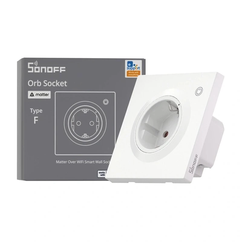 Sonoff WS01TPF-E Tomada de parede inteligente WiFi (tipo F)