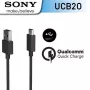 Sony UCB-20 Cabo de dados USB-C 3A 1m preto (a granel)