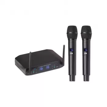 Sistema de microfone sem fios UHF Soundsation WF-U216HH 520-550MHz