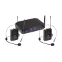 Sistema de microfone sem fios UHF de duplo canal Soundsation WF-U216PP 520-550MHz