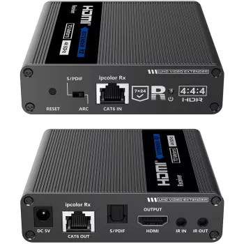 Kit extensor HDMI over IP Spacetronik 4K 120m Cascade SPH-676C