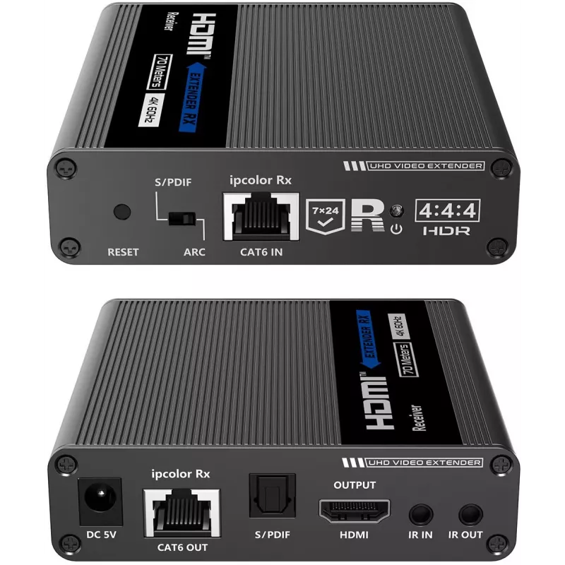 Kit extensor HDMI over IP Spacetronik 4K 120m Cascade SPH-676C