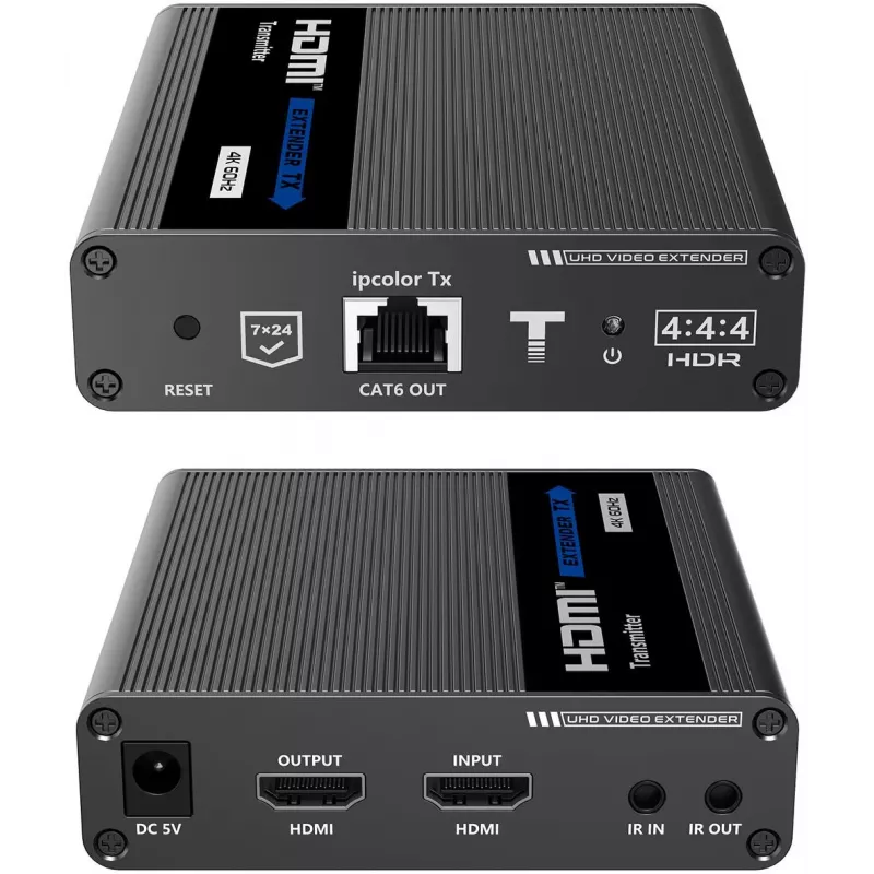 Kit extensor HDMI over IP Spacetronik 4K 120m Cascade SPH-676C