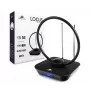Antena DVB-T2 interior Spacetronik Locus com amplificador de 45 dB e fonte de alimentação
