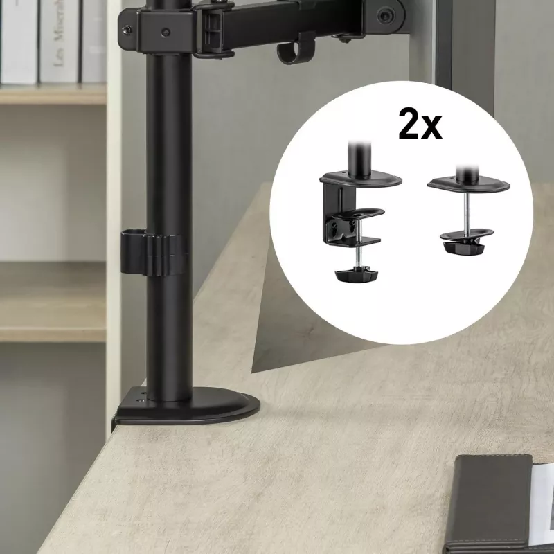Suporte de mesa Spacetronik SPA-112 para 1 monitor 17-32 polegadas preto