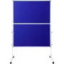 Biombo de moderação SpeaKa Professional SP-PB-B01 feltro azul 1250 x 1850 mm dobrável com rodas frente e verso SP-12058196