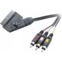 SpeaKa Professional Cabo SCART para 3x RCA Composite AV 2 m preto SP-7869848