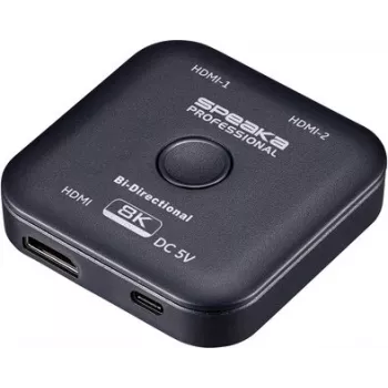 Comutador HDMI bidirecional SpeaKa Professional SP-11990132 2 portas 8K 60Hz HDMI 2.1 48Gbps