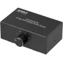 SpeaKa Professional SP-AS-500 Comutador de áudio RCA de 4 portas bidirecional caixa metálica