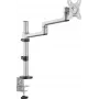 SpeaKa Professional SP-MM-1060 Suporte de secretária para monitor individual para ecrãs de 17-32 polegadas, alumínio, totalmente articulado com altura ajustável, VESA 75/100, 9kg, preto SP-14376400