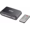 SpeaKa Professional SP-SW-200 Comutador Toslink 4x2 com telecomando, caixa de alumínio