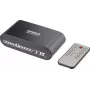 SpeaKa Professional SP-SW-200 Comutador Toslink 4x2 com telecomando, caixa de alumínio