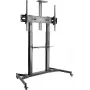 Suporte de TV com rodas SPEAKA PROFESSIONAL SP-TVC-600 para ecrãs de 60 a 100 polegadas, altura ajustável, 100 kg de carga, rodas com travão, preto SP-10446752