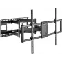 SpeaKa Professional SP-TVM-1300 Suporte de parede para TV 60-120 polegadas, inclinável e orientável, capacidade de carga 120 kg, preto