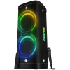 Altifalante Party-Box SVEN PS-1250, preto (300W, TWS, IPx4, Bluetooth, FM, USB, microSD, ecrã LED, 13500mAh)