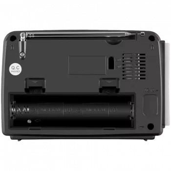 Altifalante SVEN SRP-150, cinzento (3W, Bluetooth, FM/AM/SW, USB, microSD, lanterna, bateria)