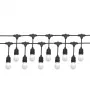 Fita de luzes SPECTRUM GIRLND 10M 10XE27 WOJ+14342 CMB - 10m para exterior, 10x casquilhos E27, IP44, preto