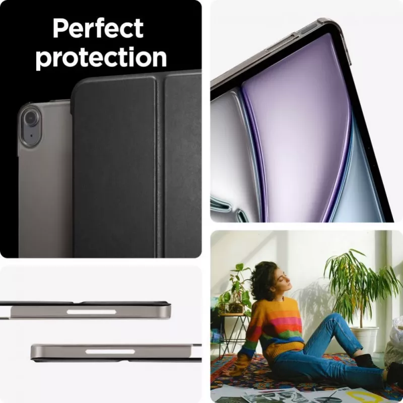 Capa Smart Fold Spigen para iPad Air 13 polegadas 2024 - preto