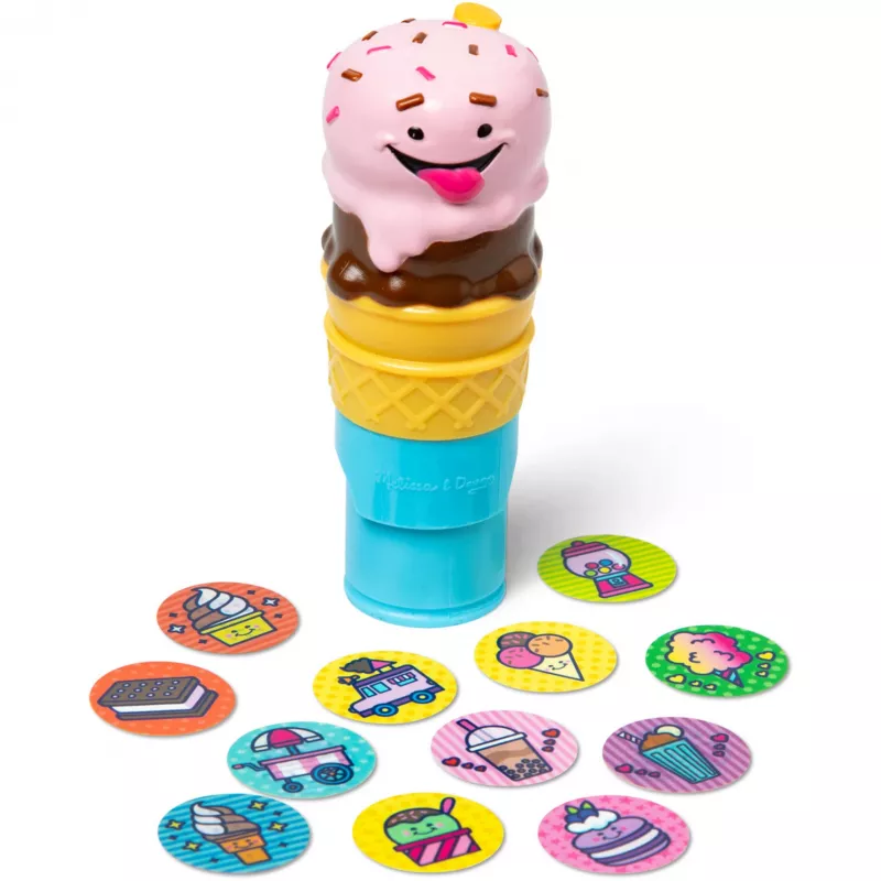 Spin Master Melissa & Doug Sticker WOW! carimbo de autocolantes de gelado e bloco de atividades