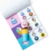 Spin Master Melissa & Doug Sticker WOW! carimbo de autocolantes de gelado e bloco de atividades