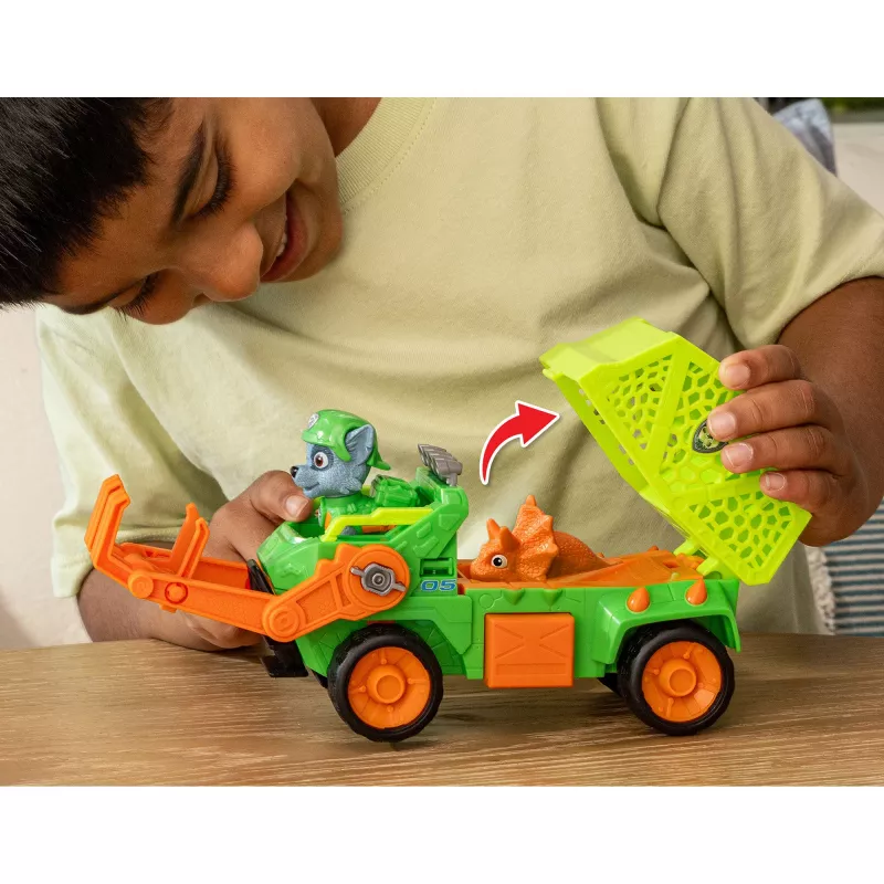 Spin Master Paw Patrol Dino Rescue Camião de Reciclagem Dino Rescue do Rocky