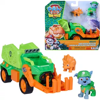 Spin Master Paw Patrol Dino Rescue Camião de Reciclagem Dino Rescue do Rocky