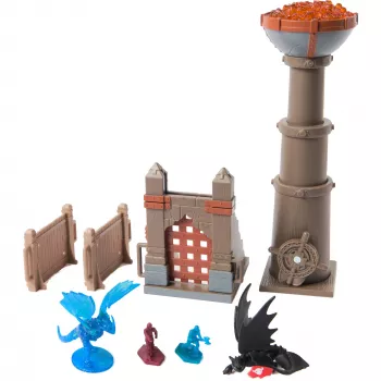 SPINMASTER How to Train Your Dragon - Dragon Arena: Conjunto de brincar Torch Tower