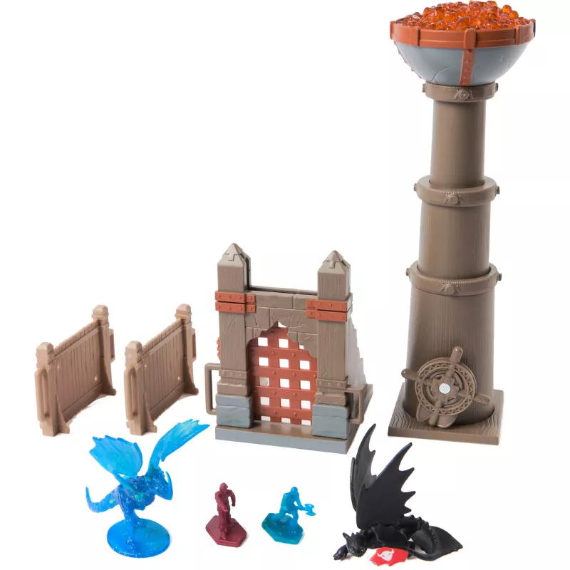 SPINMASTER How to Train Your Dragon - Dragon Arena: Conjunto de brincar Torch Tower