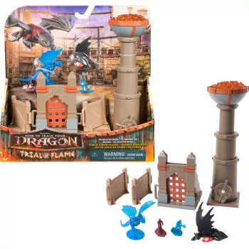 SPINMASTER How to Train Your Dragon - Dragon Arena: Conjunto de brincar Torch Tower