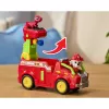 SPINMASTER Paw Patrol: The Dino Movie - Carrinho de bombeiros Dino do Marshall