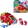 SPINMASTER Paw Patrol: The Dino Movie - Carrinho de bombeiros Dino do Marshall