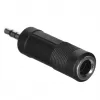 SSQ HA2 - Adaptador, ficha jack estéreo 6,35 mm para conector fêmea jack estéreo 3,5 mm
